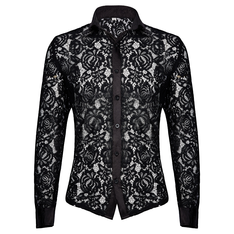 Medieval Gothic Lace Up Pirate Shirt - Sexy mittelalterliche Männer Spitzenhemd viktorianischen Piratenhemd