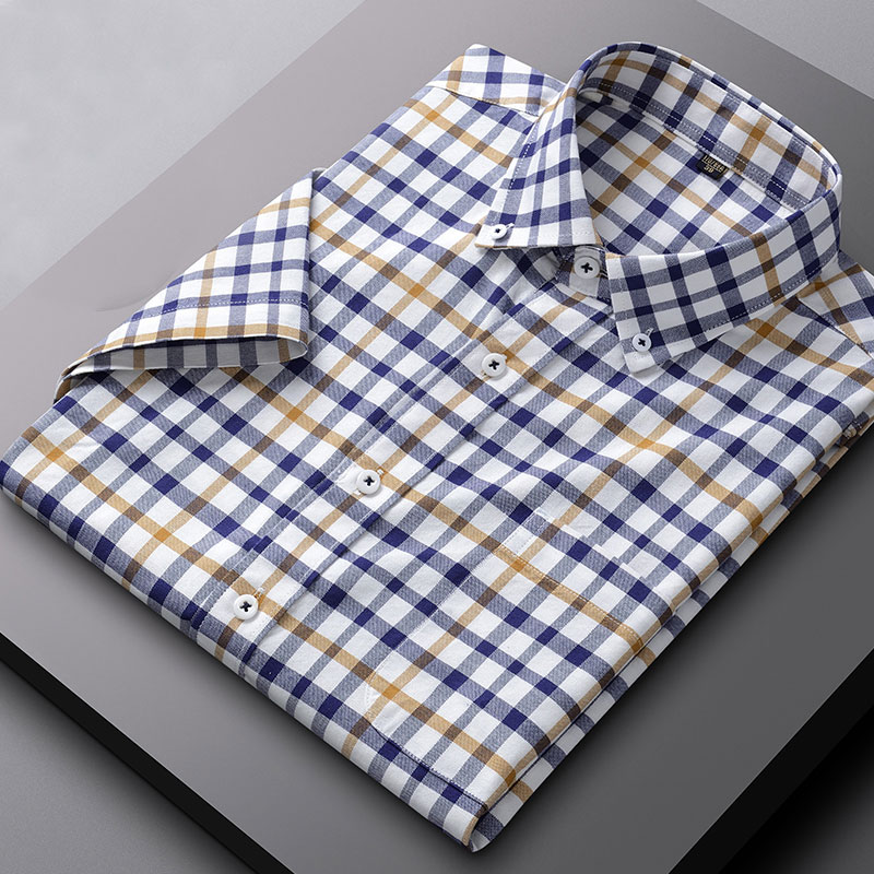 Oxford Cotton Casual Shirt Business - Sommer neue 100% Baumwolle Oxford Kurzarm