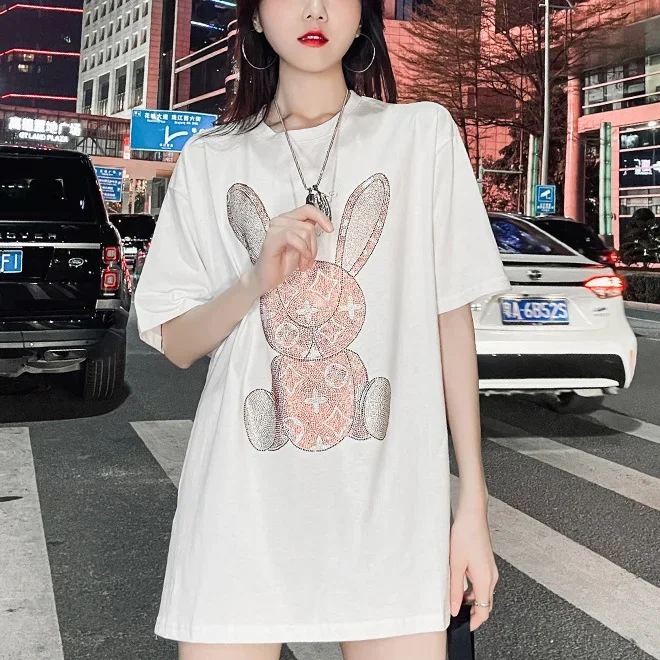 T-Shirts - Damen Sommer Casual T-Shirt: Kurzarm-Shirt mit