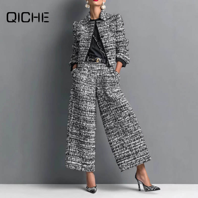 Jackets - QICHE Neues 2026 Damen Europäisches Set: