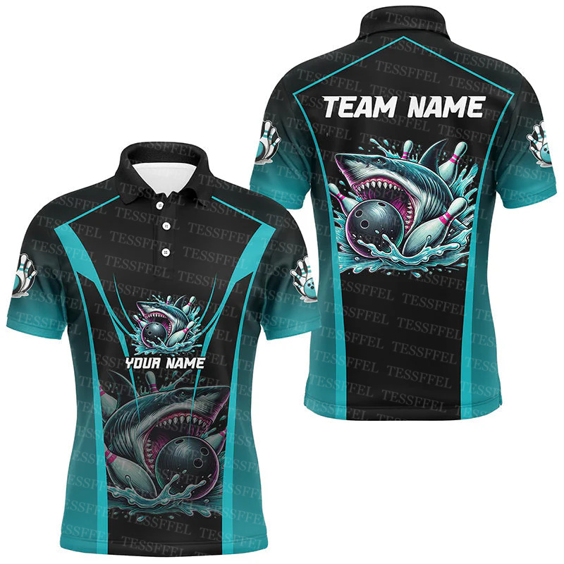 Short Sleeve Bowling Shirt Retro - Benutzerdefinierte Name Graffiti Flamme Farbverlauf Bowling