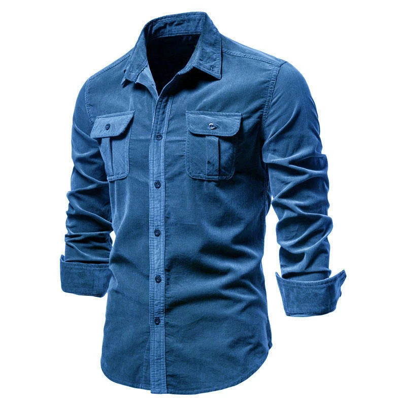 Herren-Freizeithemdjacke aus C – Corduroy Button Up Shirt Men Bewertung und Preis