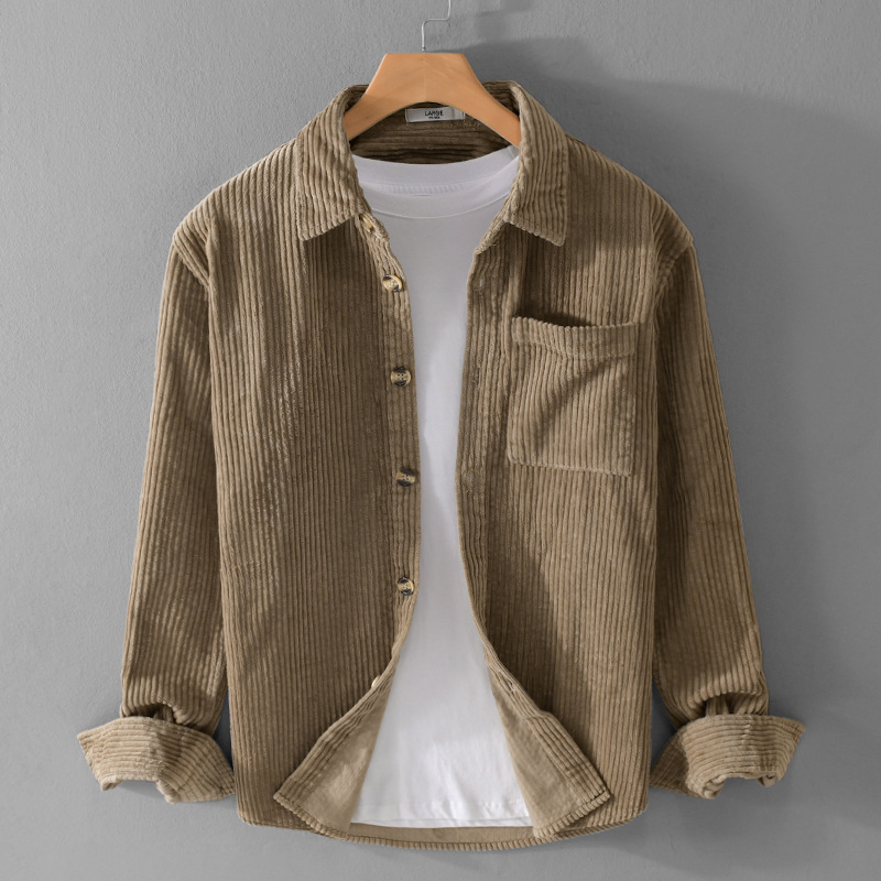 2026 Neues Herren-Cordhemd mit – Corduroy Button Up Shirt Men Bewertung und Preis
