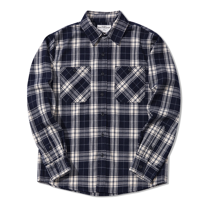 Herbst-Winter-Mode Klassisches – Flannel Plaid Shirt Heavy Weight Bewertung und Preis