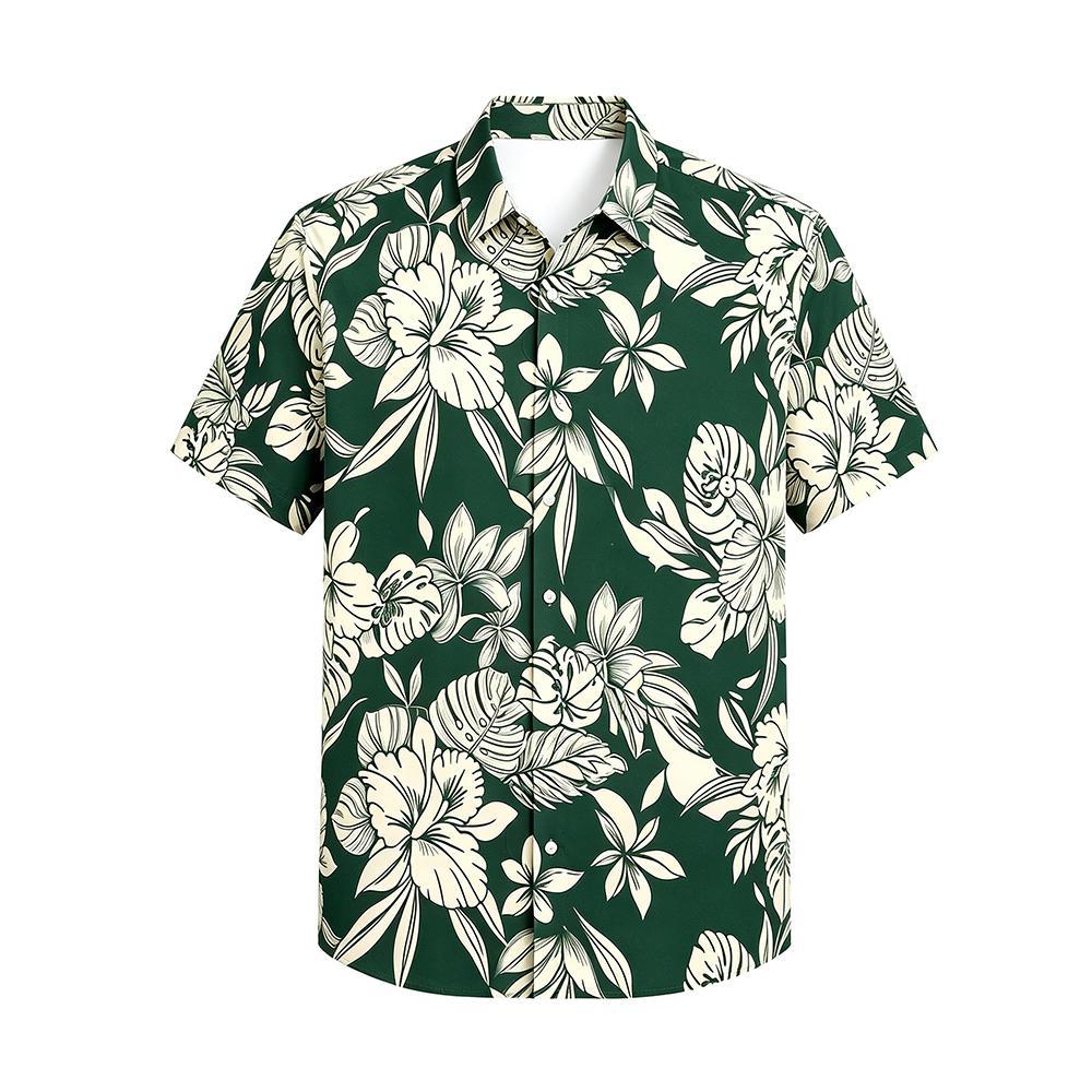 Vintage Pflanzen-Blumenmuster  – Vintage Hawaiian Floral Shirt Bewertung und Preis