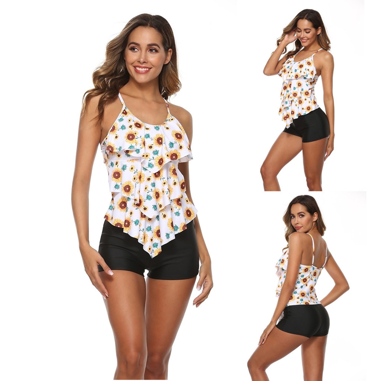 Damen-Bikini mit Blumenmuster, – Shorts Bewertung und Preis