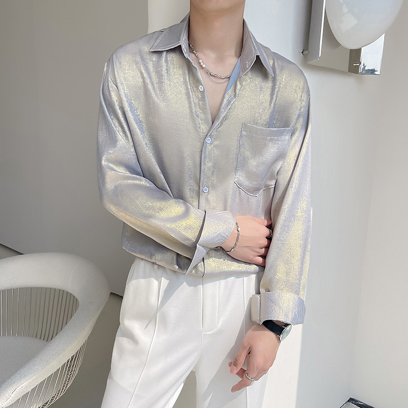 Sexy Seidensatin-Hemden für He – Mens Satin Silk Dress Shirt Bewertung und Preis