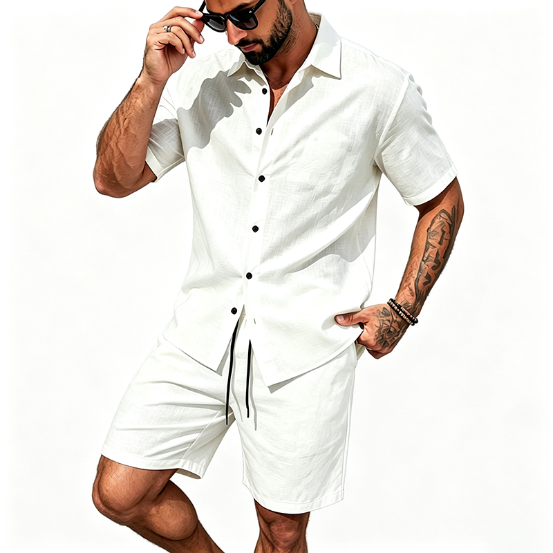 Herren Leinen Zweiteiler Kurza – Mens Linen Shirt Long Sleeve Bewertung und Preis