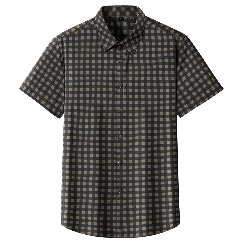 Sommer-Kurzarmhemd für Herren, – Breathable Bamboo Fiber Shirt Non Iron Bewertung und Preis