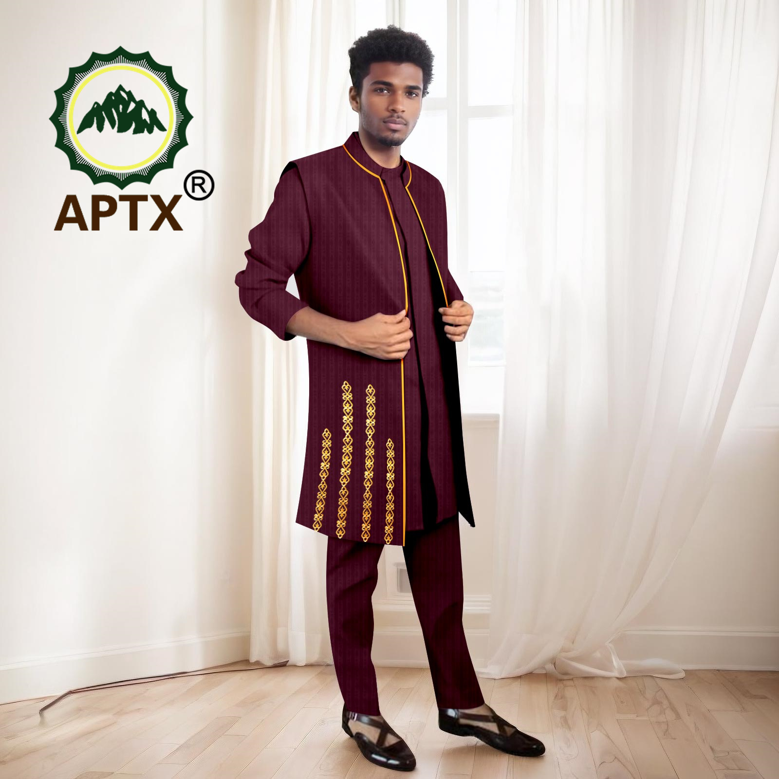 Afrikanische Herrenanzüge, hoc – Mandarin Collar Formal Shirt Slim Fit Bewertung und Preis