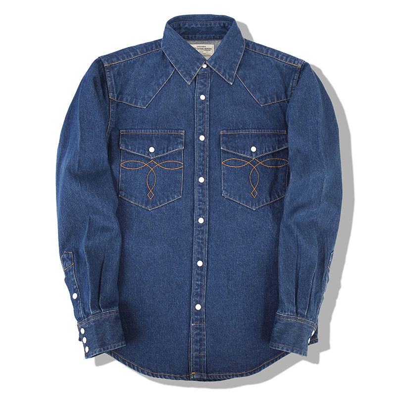 American Wash Vintage Jeanshem – Mens Western Denim Pearl Snap Shirt Bewertung und Preis