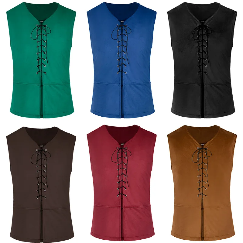 Mittelalterliche Hemden Gothic – Medieval Gothic Lace Up Pirate Shirt Bewertung und Preis