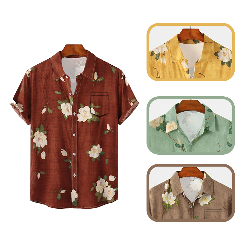 Kurzarmhemd für Herren im hawa – Vintage Hawaiian Floral Shirt Bewertung und Preis