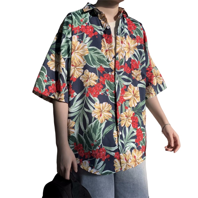 Lässig hawaiian Retro Blumen d – Vintage Hawaiian Floral Shirt Bewertung und Preis