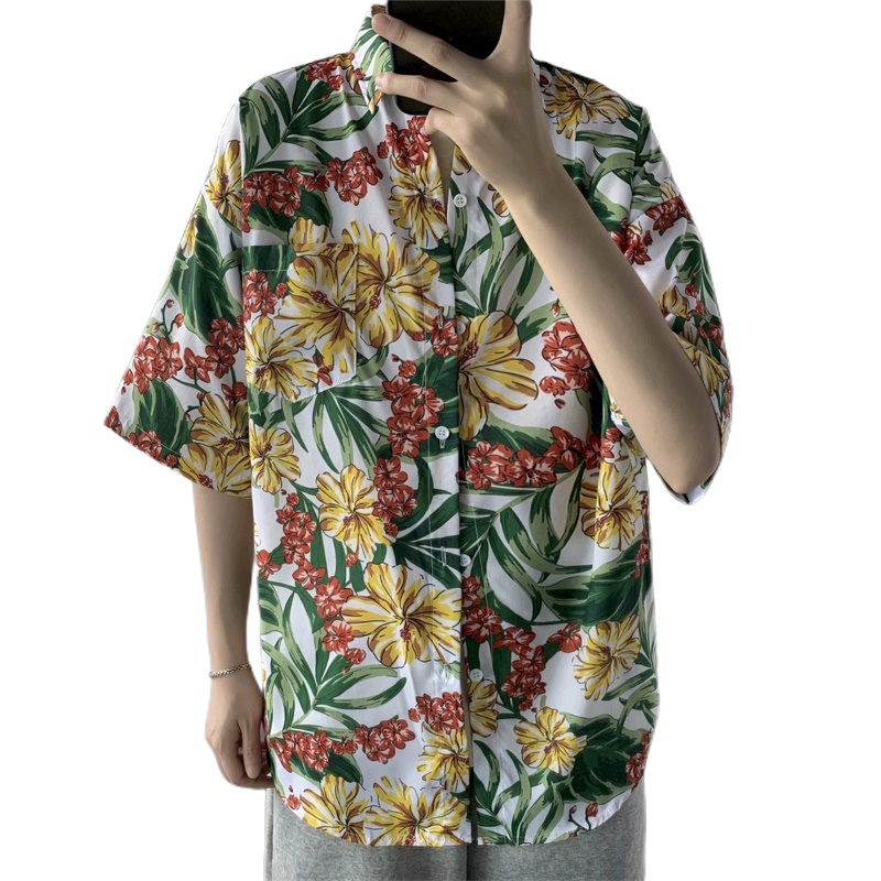 Lässig hawaiian Retro Blumen d – Vintage Hawaiian Floral Shirt Bewertung und Preis