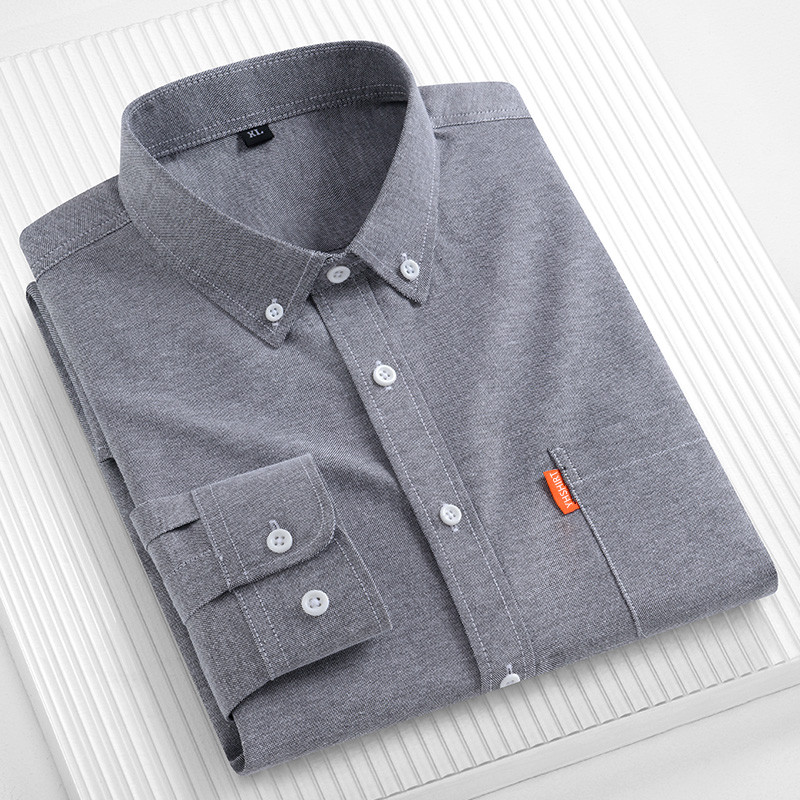 Herren-Business-Hemd aus 100 % – Oxford Cotton Casual Shirt Business Bewertung und Preis