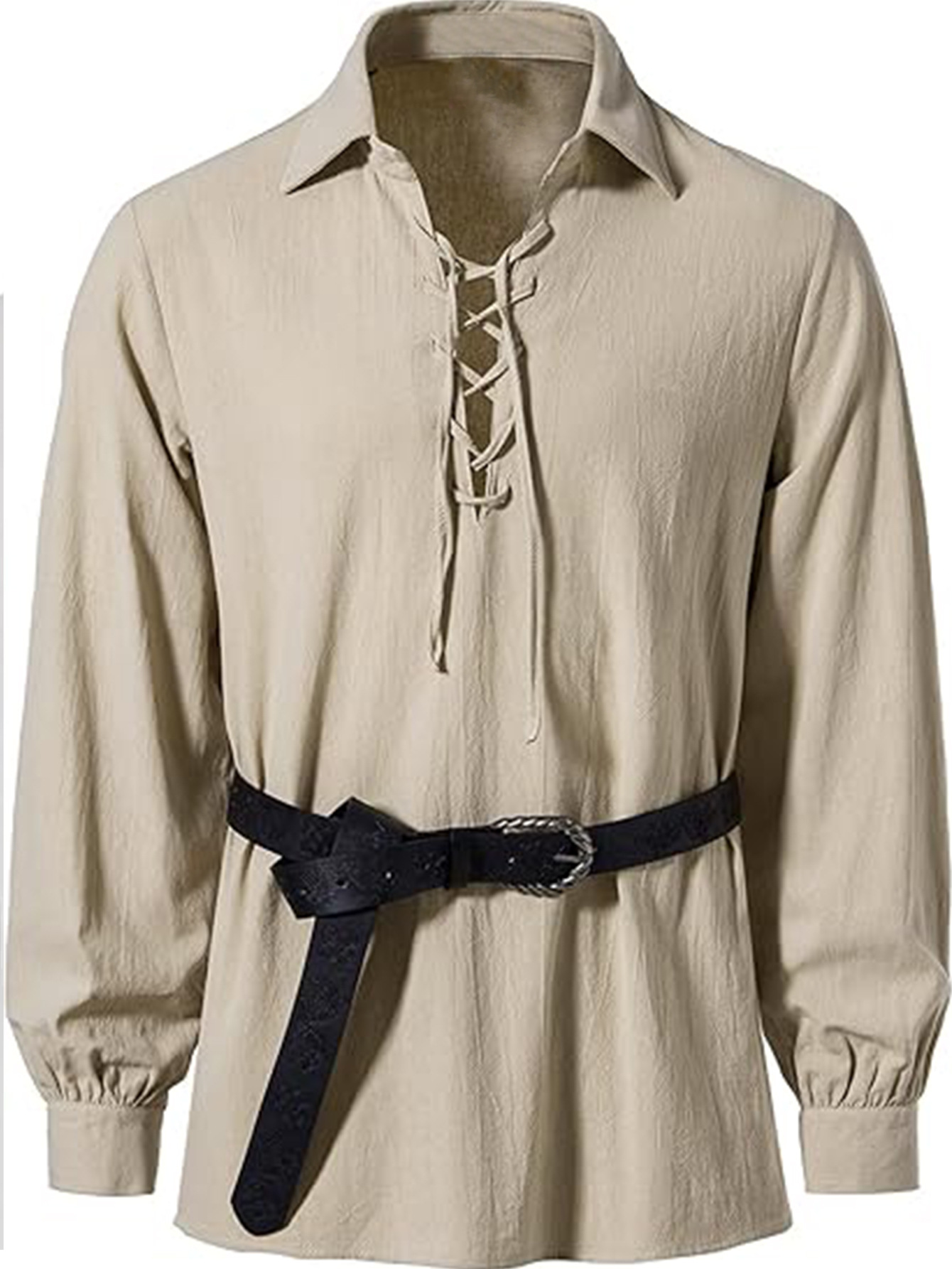 Herren Renaissance Wikinger Pi – Medieval Gothic Lace Up Pirate Shirt Bewertung und Preis
