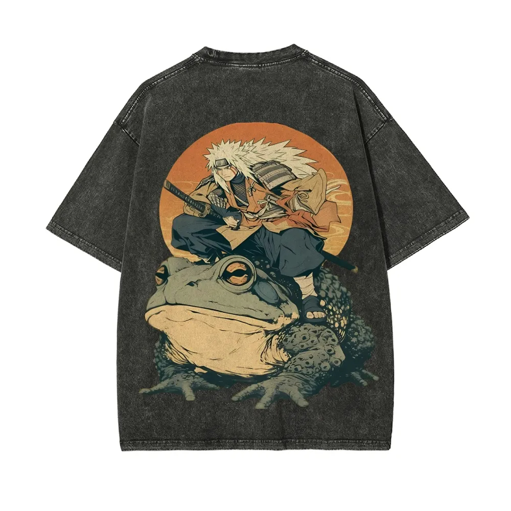 Naruto Jiraiya T-Shirt Gamabun – Acid Wash Vintage Graphic T Shirt Bewertung und Preis