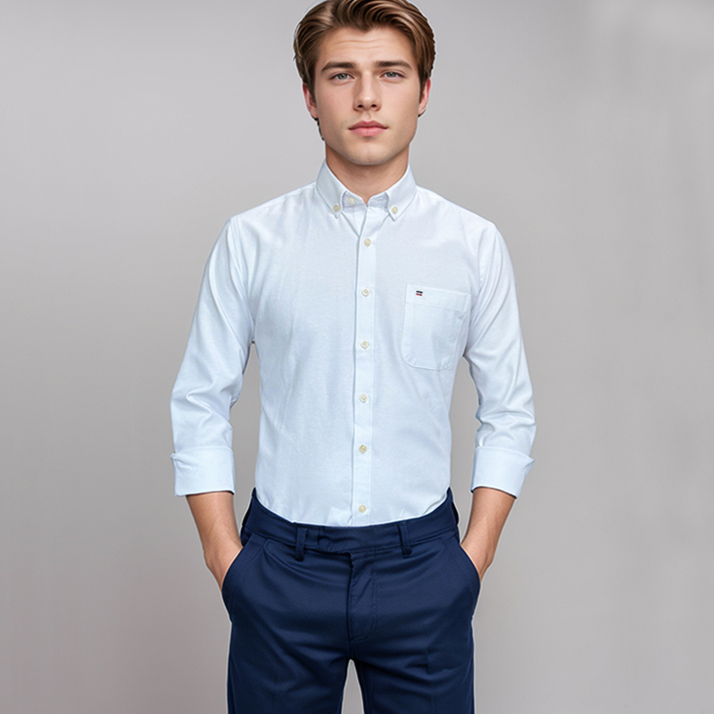 Herrenhemd aus 100 % Baumwolle – Oxford Cotton Casual Shirt Business Bewertung und Preis