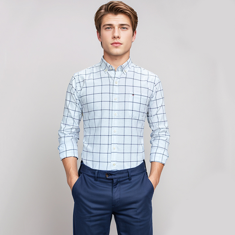 Herrenhemd aus 100 % Baumwolle – Oxford Cotton Casual Shirt Business Bewertung und Preis