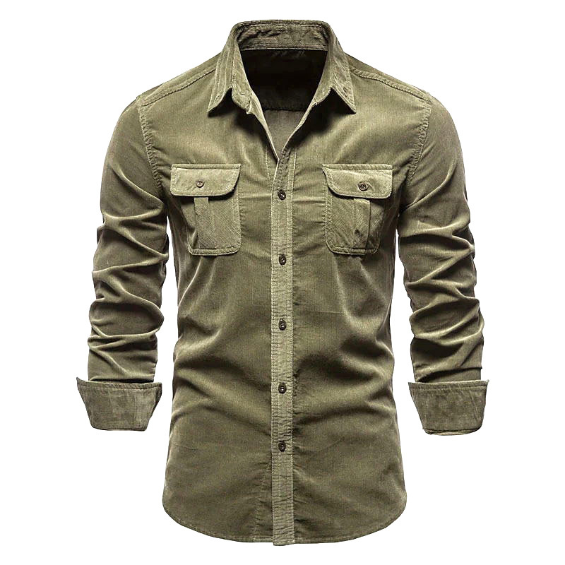Neues Cordhemd für Herren aus  – Corduroy Button Up Shirt Men Bewertung und Preis