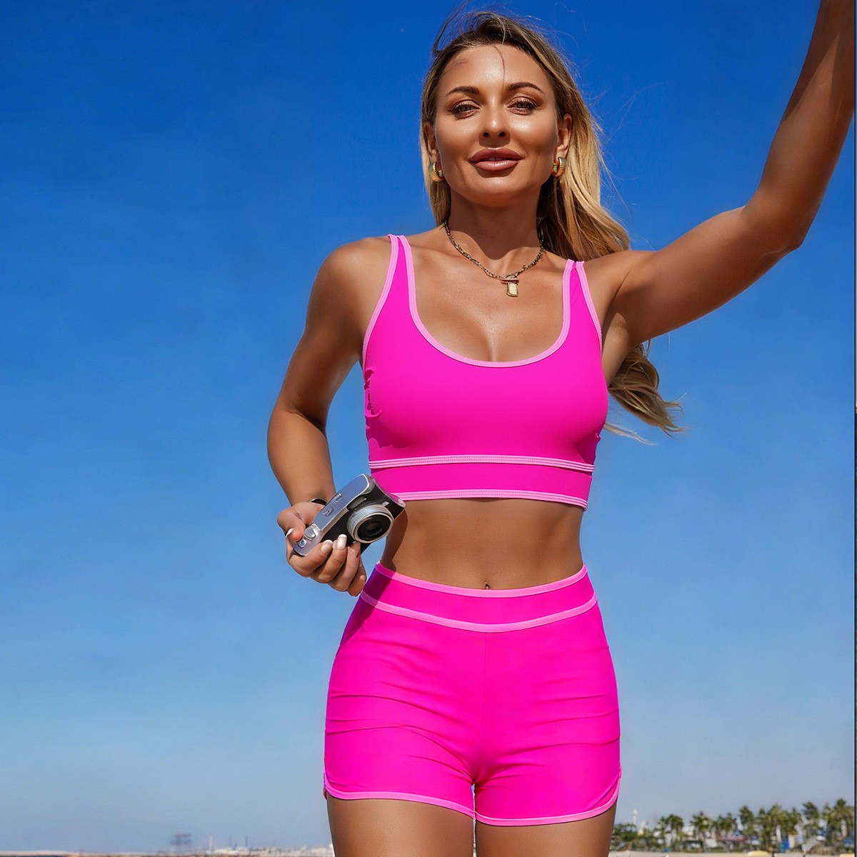 Olivgrüner Bikini Ärmelloses C – Shorts Bewertung und Preis