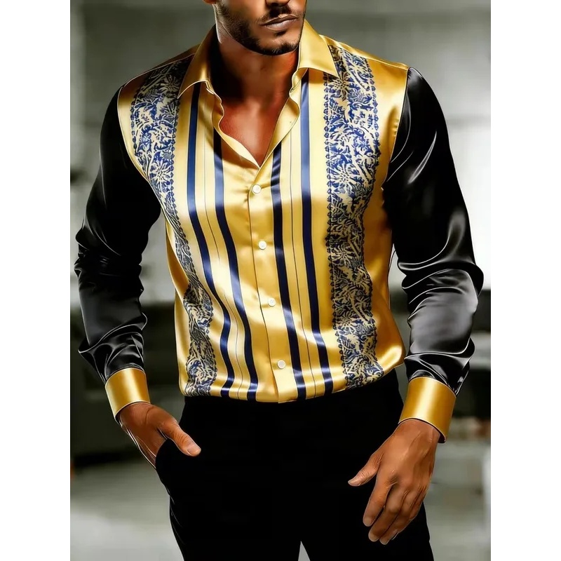 Satin-Seidenhemd mit langen Är – Mens Satin Silk Dress Shirt Bewertung und Preis