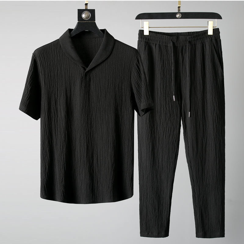 Sommer Ultra-dünne Zwei-stück  – Mens Linen Shirt Long Sleeve Bewertung und Preis
