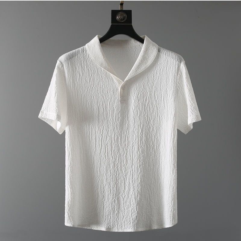 Sommer Ultra-dünne Zwei-stück  – Mens Linen Shirt Long Sleeve Bewertung und Preis